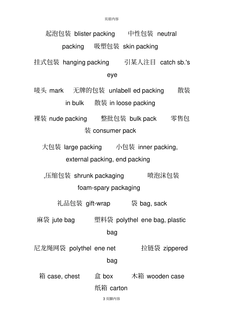 外贸常用英语词汇大全1_第3页