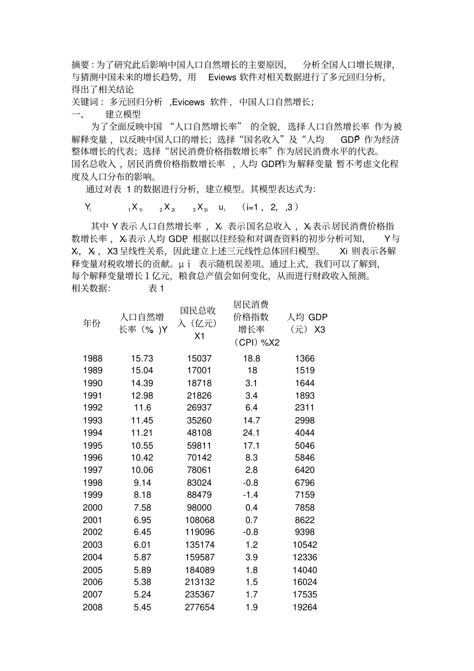 多元回归分析资料报告案例_第2页