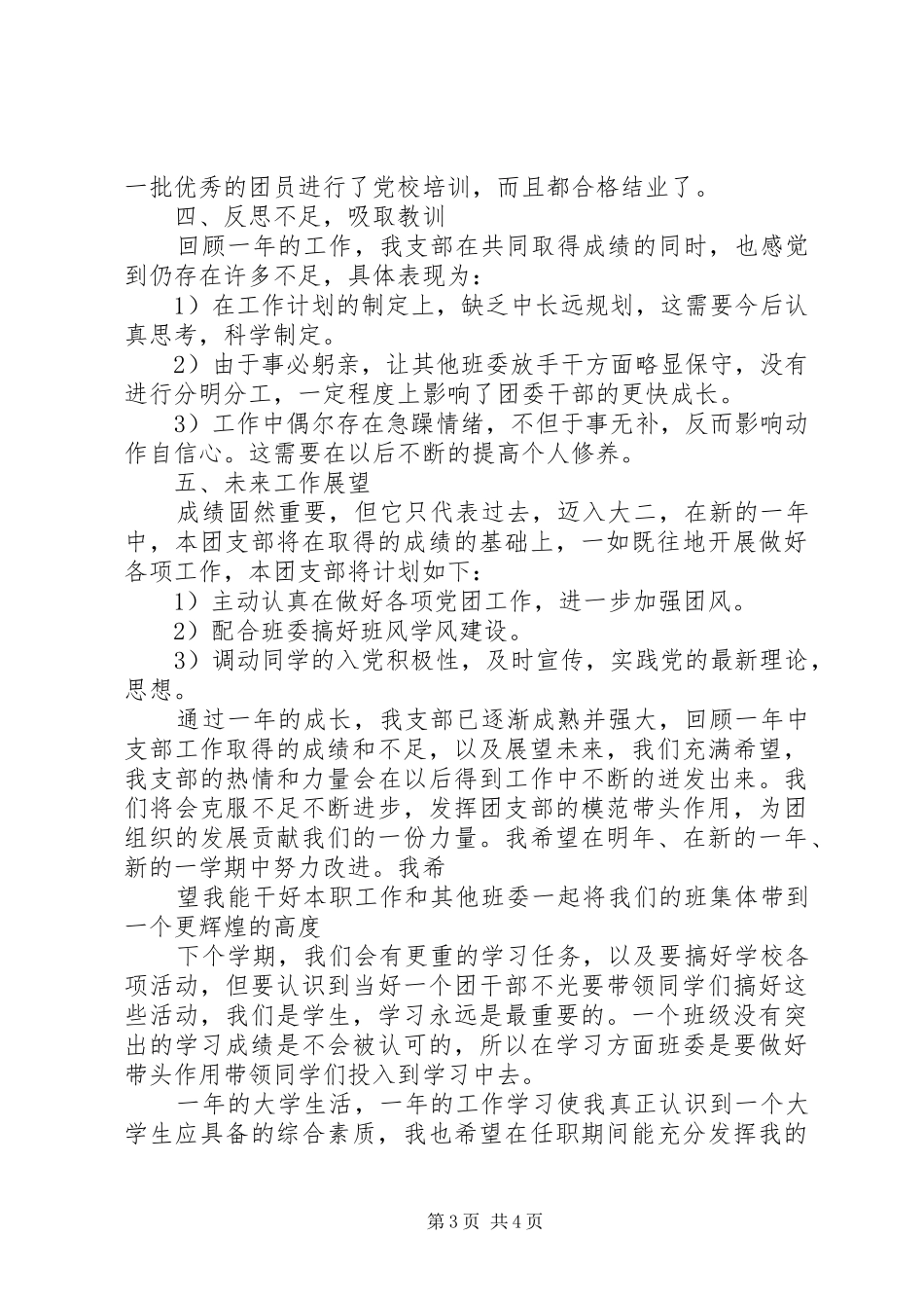学校团支部工作总结范文 _第3页