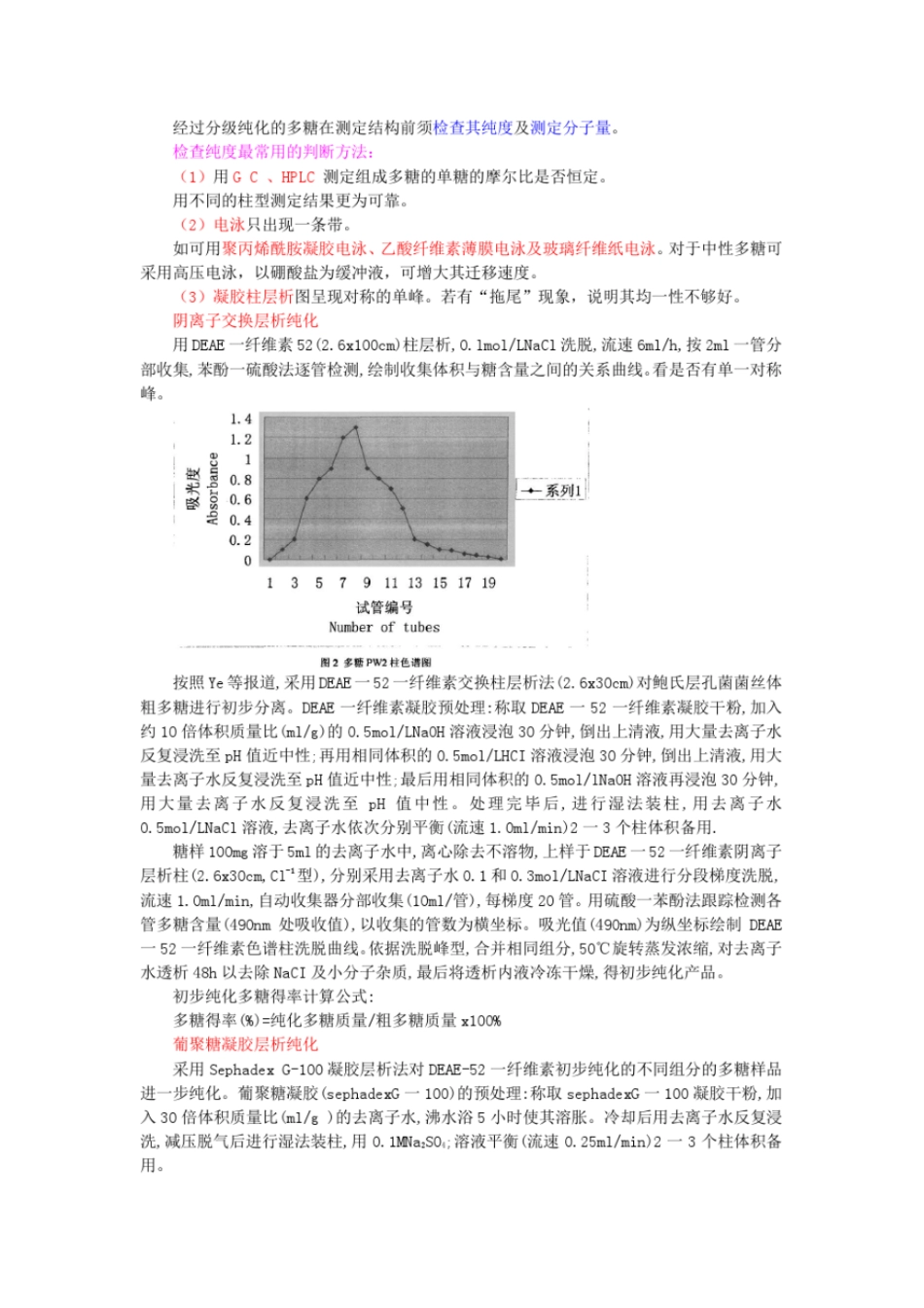 多糖化学结构鉴定方案总结教材_第1页