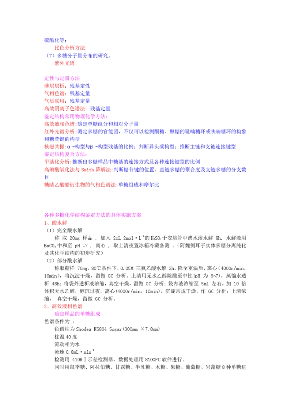 多糖化学结构鉴定方案总结教材_第3页