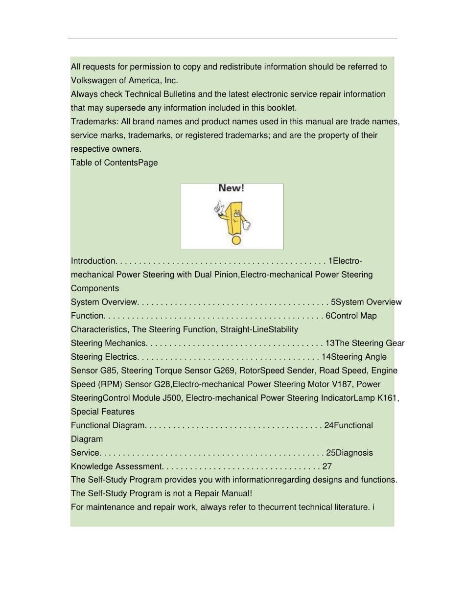 大众用ZF电动助力转向系统EPS介绍_第2页