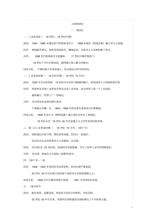 大国国别史剖析