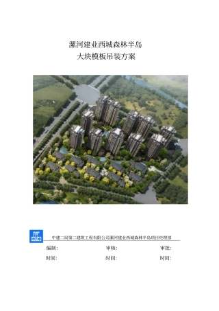 大块模板吊装方案