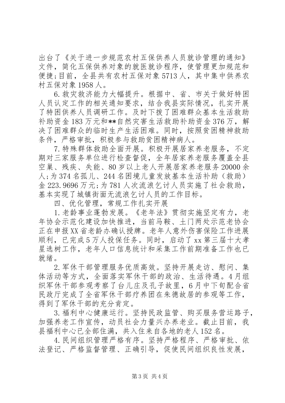 XX年度民政工作总结 _第3页