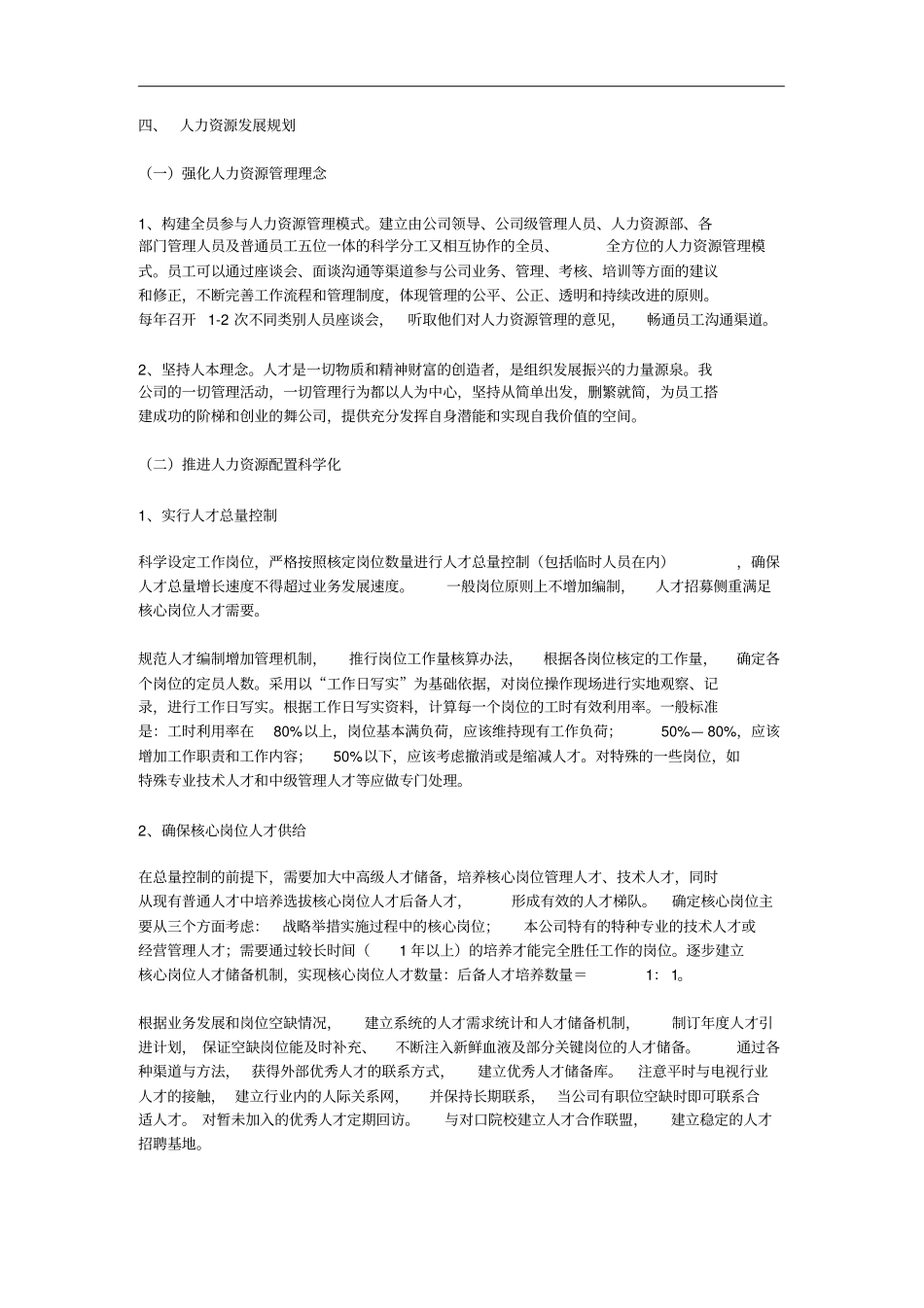 大型国企年人力资源发展规划6_第3页