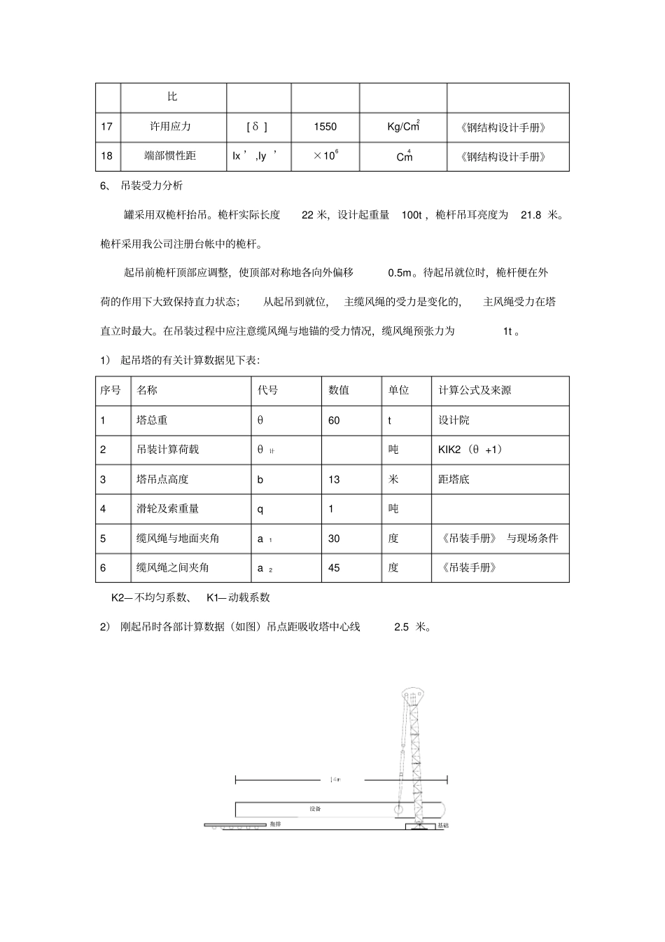 大型设备吊装方案及计算_第3页