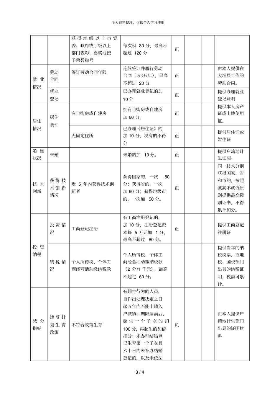 大埔农民工积分制入户城镇申请表_第3页