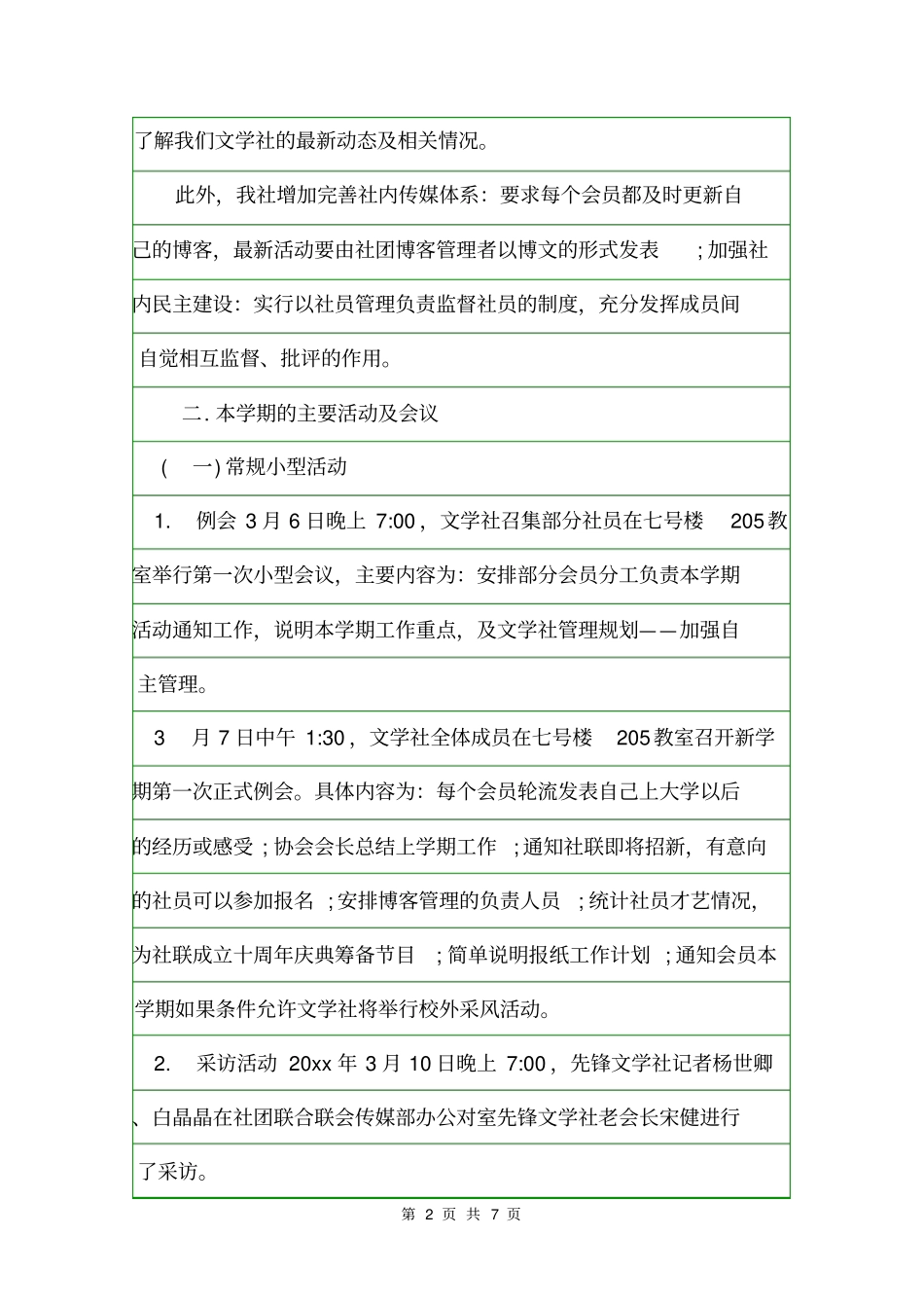 大学文学社社团活动总结工作总结范文_第2页