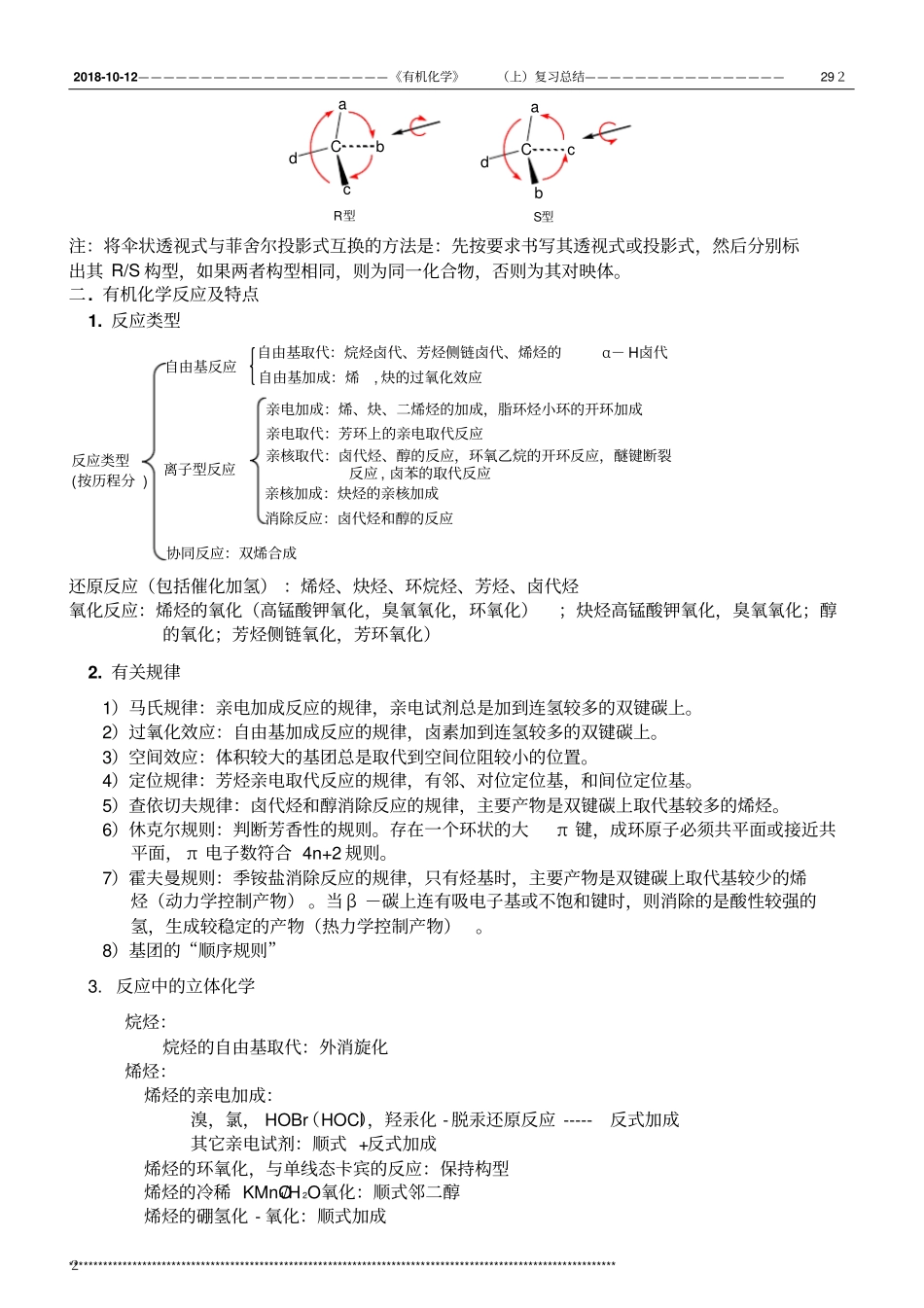 大学有机化学期末考试复习总结剖析_第2页