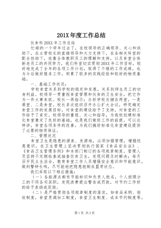 202X年度工作总结