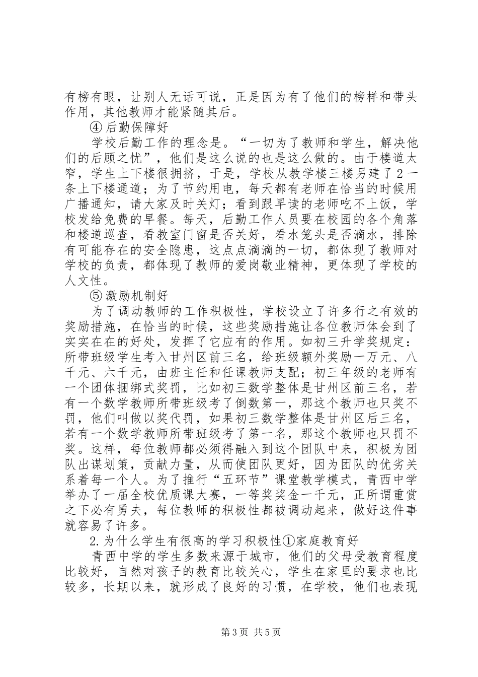 XX县区青西中学理化生组“镜子工程”总结 _第3页