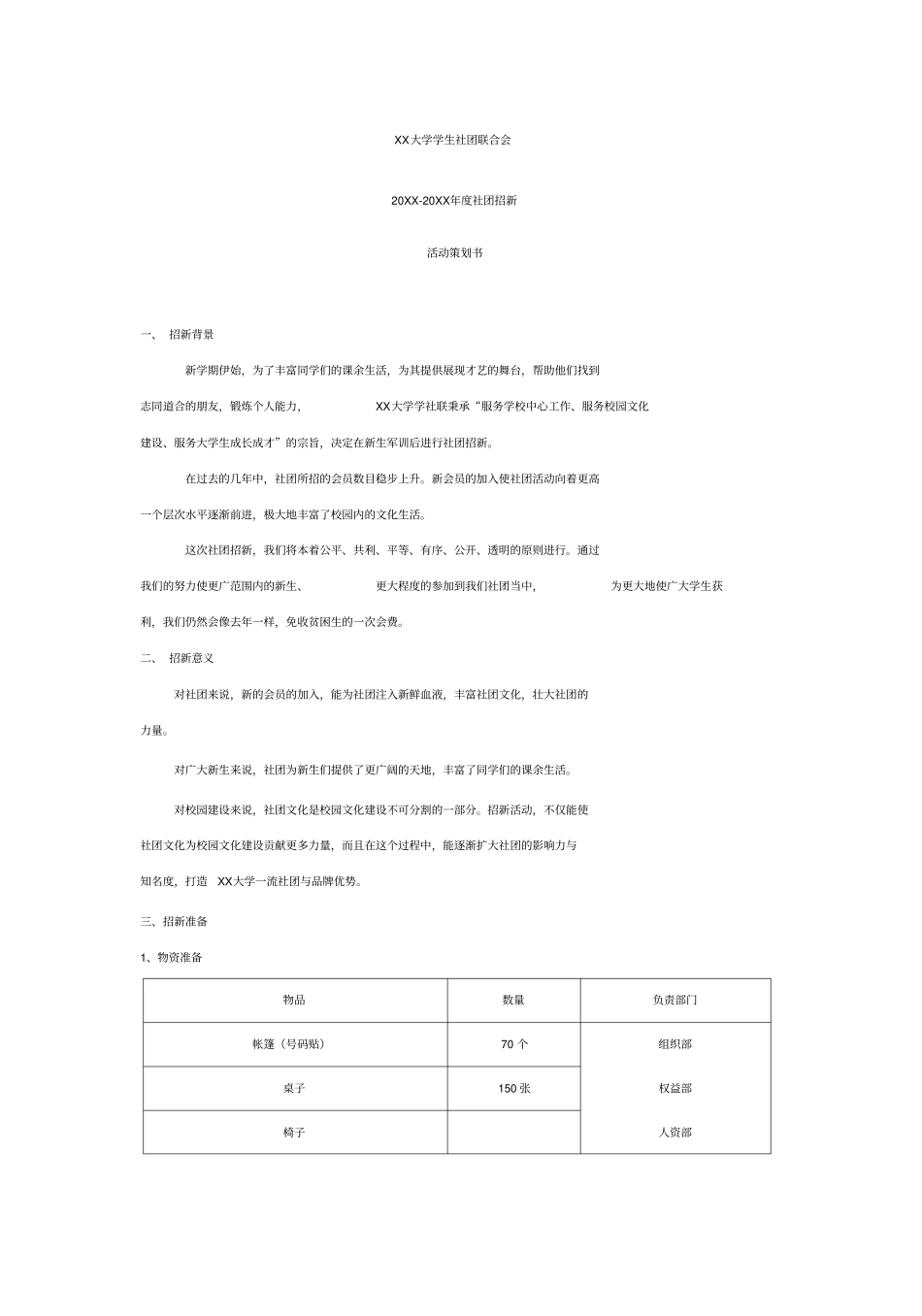 大学社团联合会招新策划_第2页