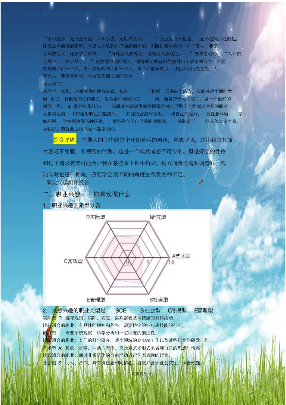 大学生装控专业职业生涯规划书_第3页