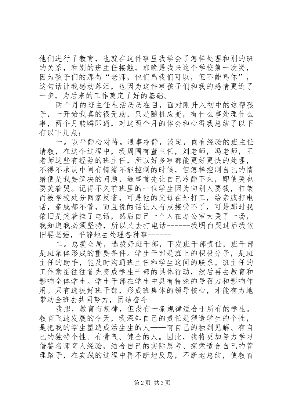 XX年班主任工作总结范文2500字_第2页