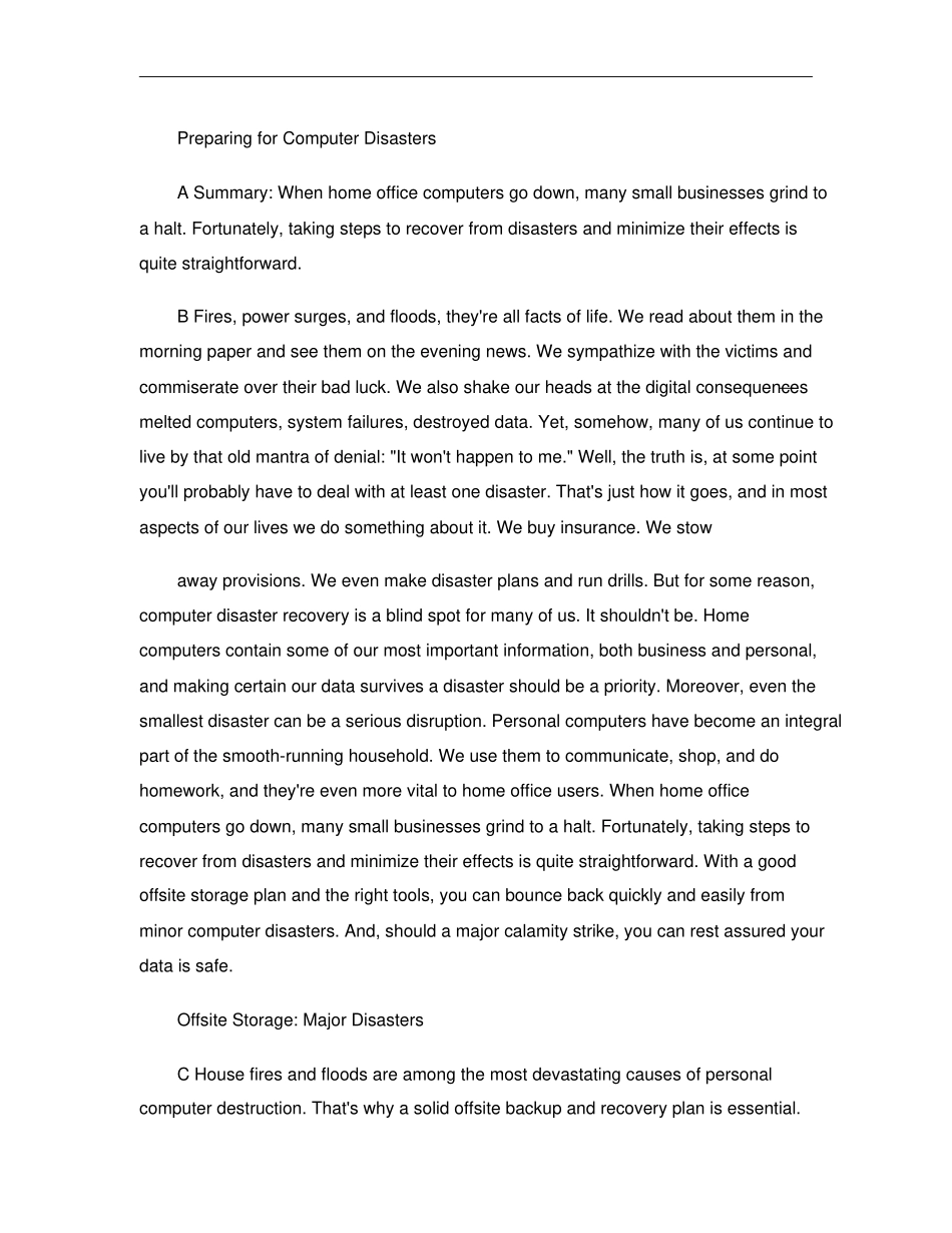 大学英语四级信息匹配练习题三解析_第1页