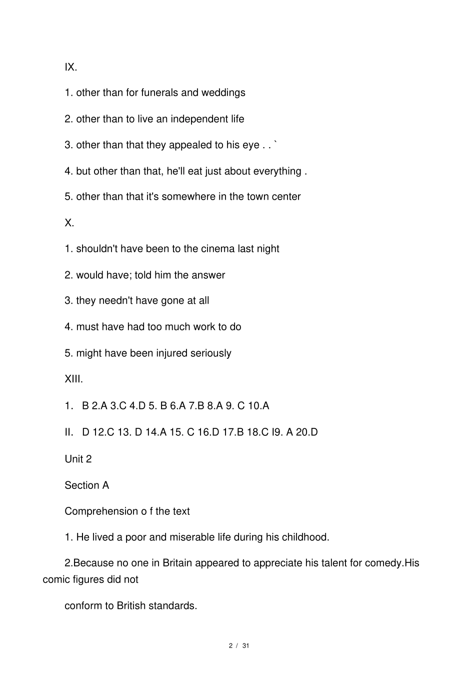 大学英语教程课后答案_第2页