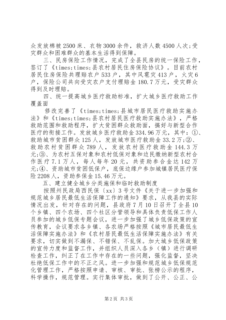XX年民政局重大建设项目和重要工作总结 _第2页