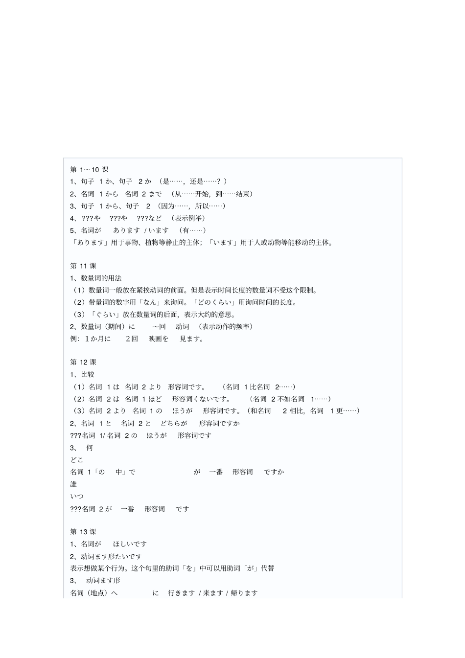 大家的日语语法整理48_第1页