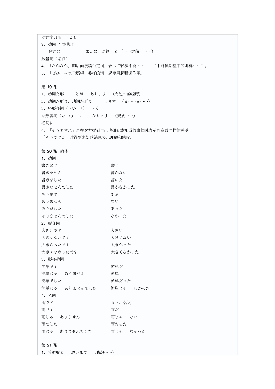 大家的日语语法整理48_第3页