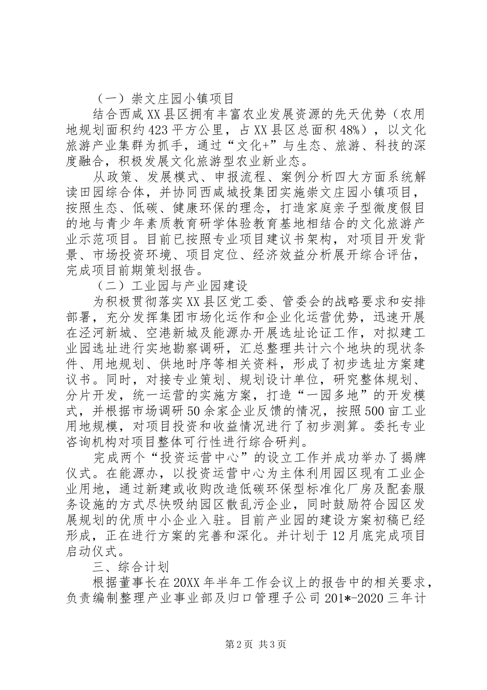 202X年大型公司工作总结_第2页