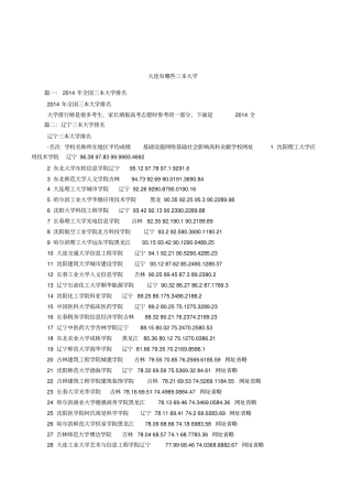 大连有哪些三本大学