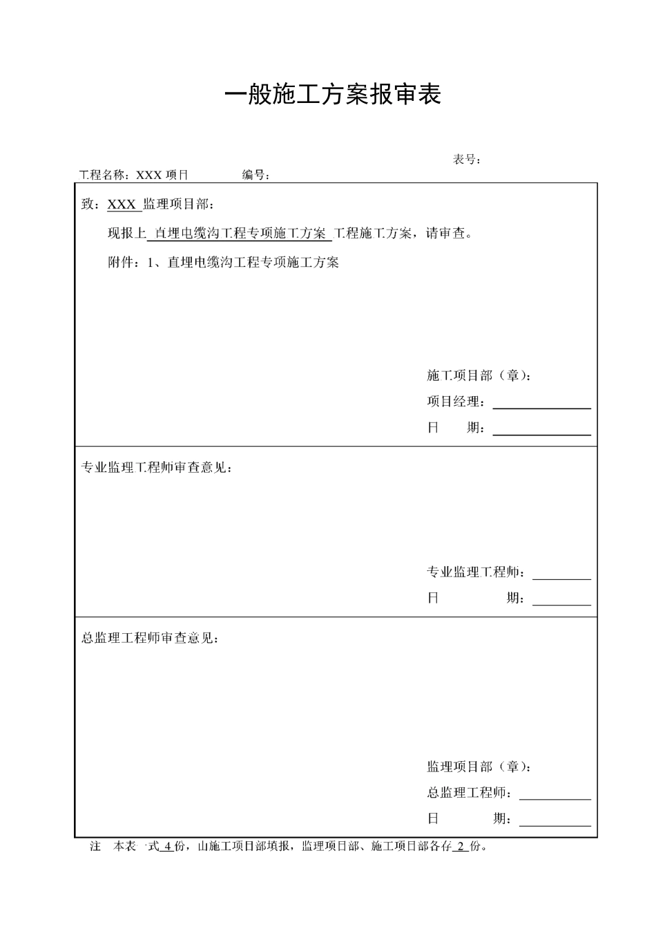 直埋电缆沟工程专项施工方案_第1页