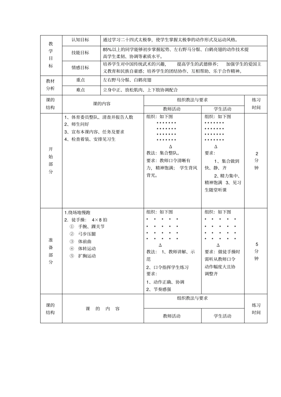 太极拳教学设计2_第2页