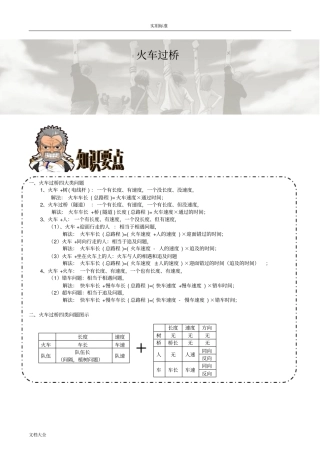 奥数火车过桥问题详解版