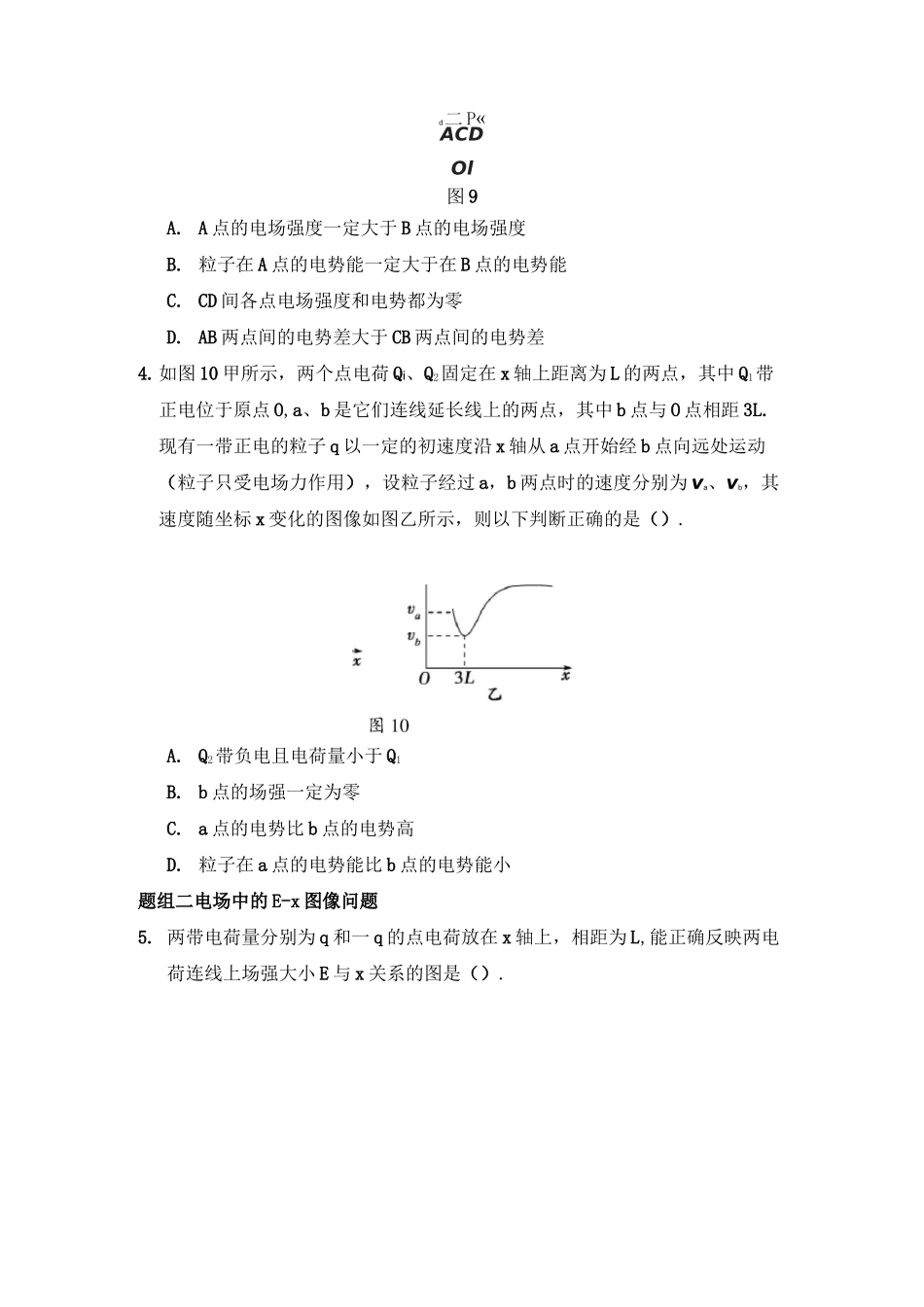 电场中常见图像问题-_第2页