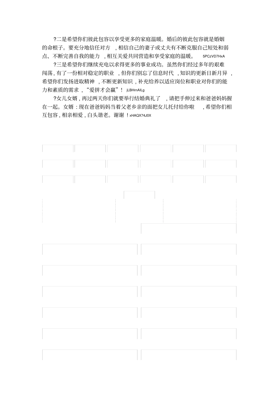 女儿出嫁父母致辞_第2页