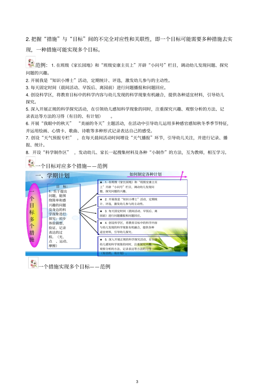如何制定幼儿园的各种教学计划_第3页