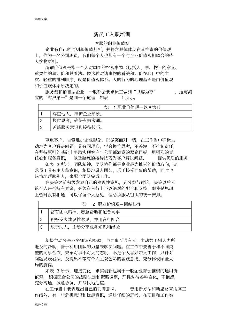 如何能成为优秀员工与职业价值观_第1页