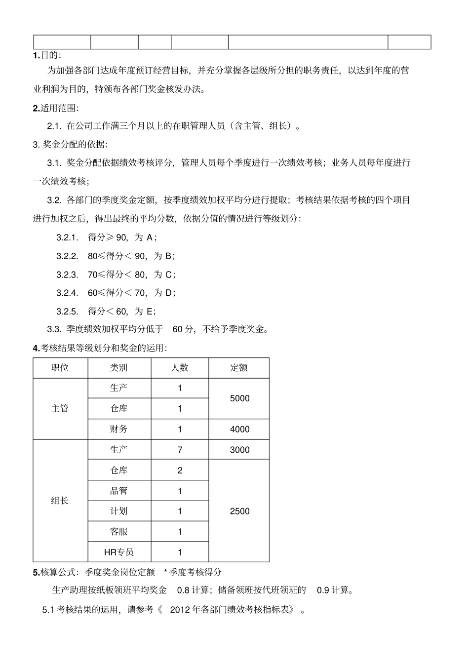 季度奖金分配方案_第3页