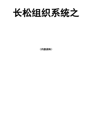 长松组织系统七大系统示例1组织结构系统