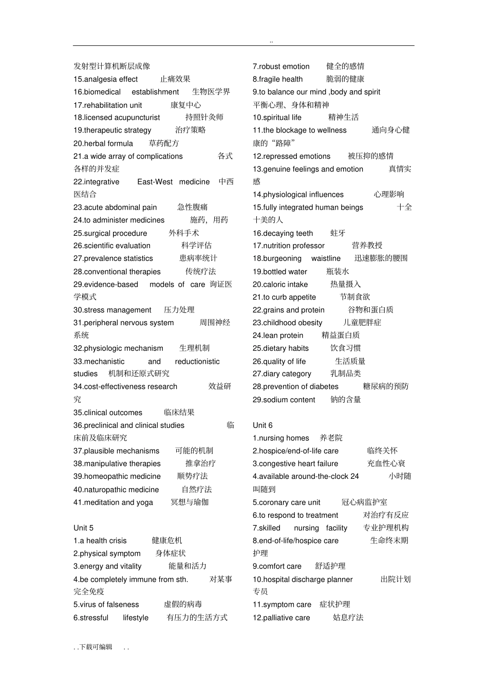 学术英语医学_课后词组_第3页