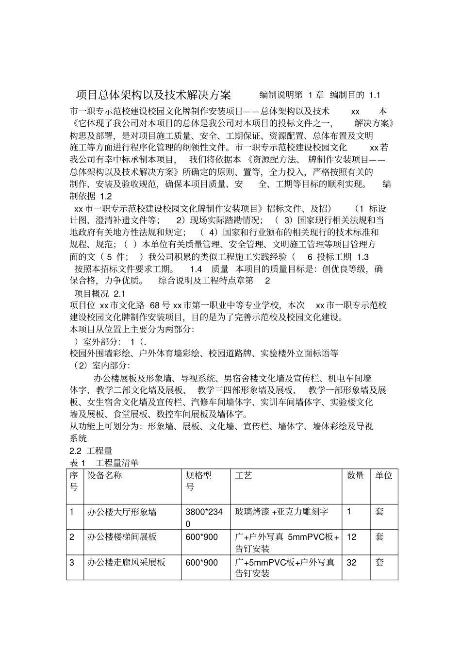 学校标识项目总体架构以及技术解决方案_第1页