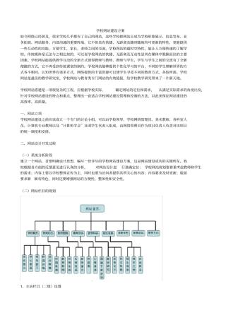 学校网站建设方案