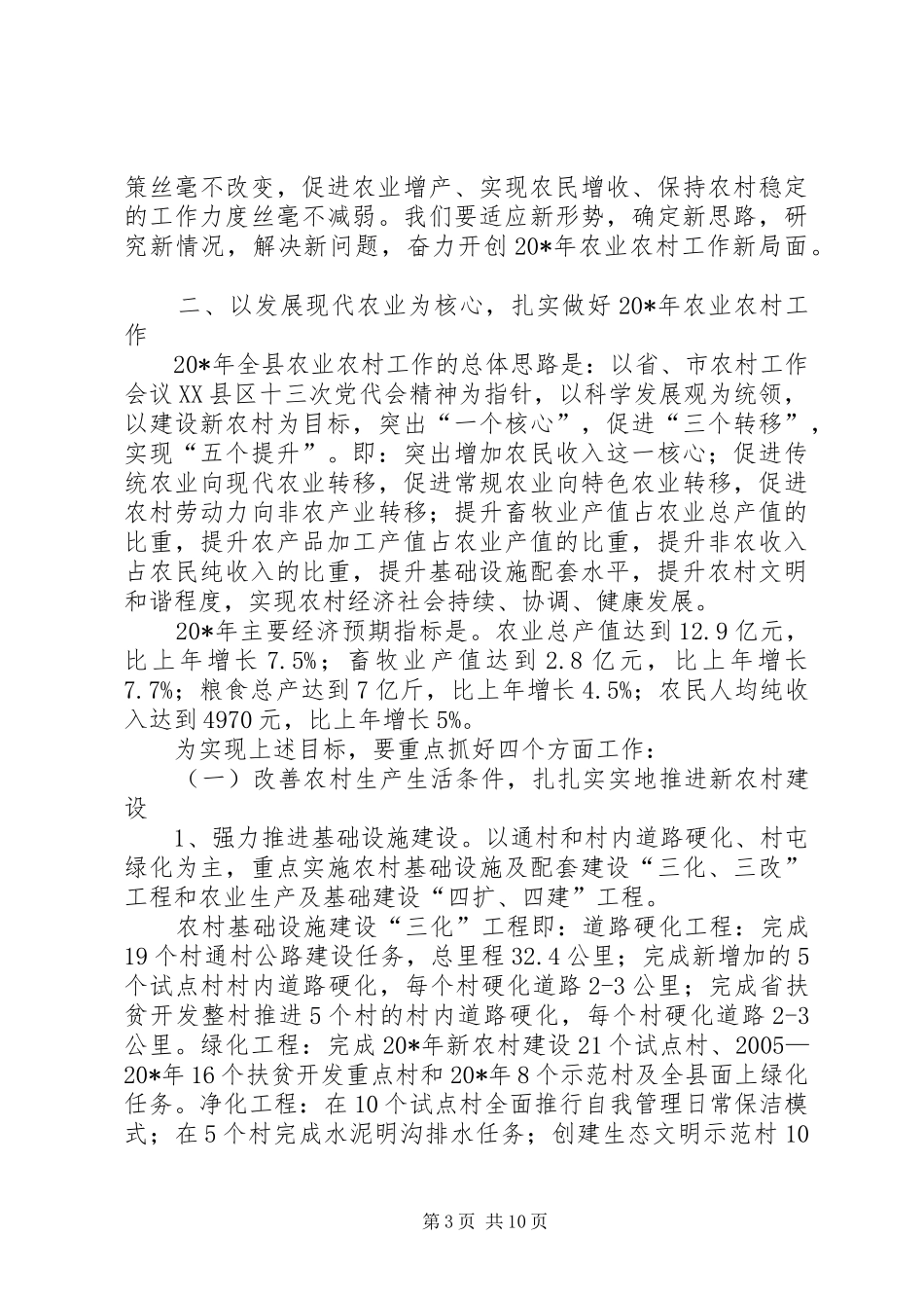 打造和谐文明新农村工作会议讲话发言_第3页