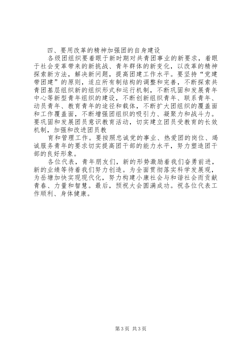 团区委书记讲话发言_第3页