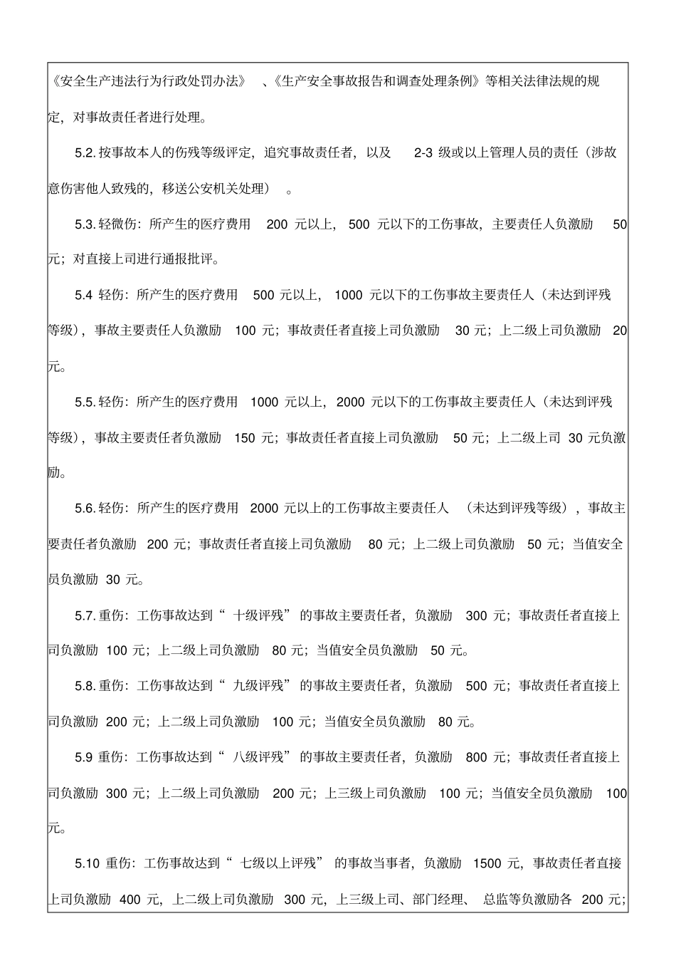 安全生产奖惩制度新_第2页