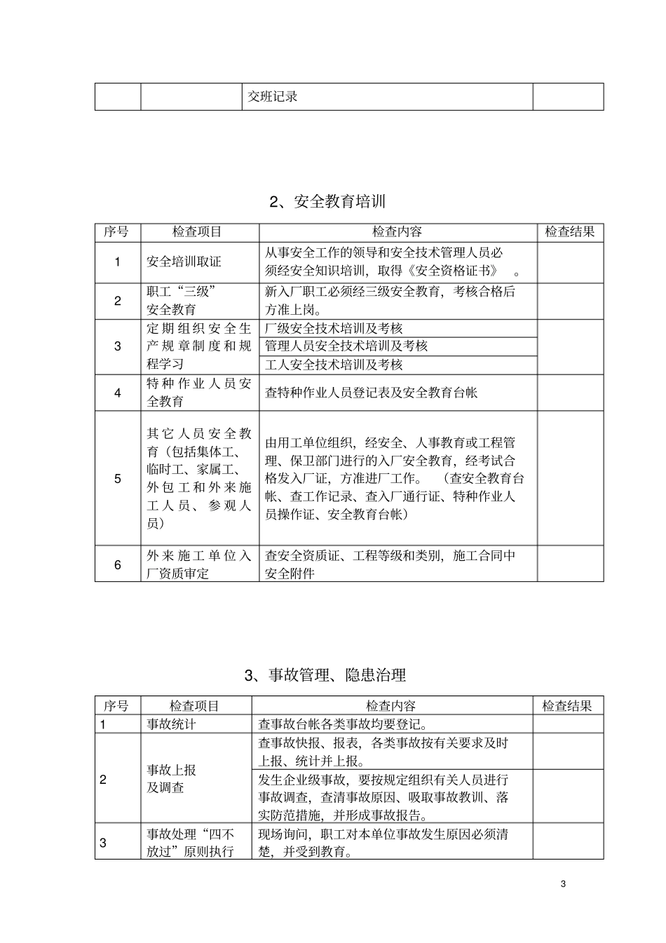 安全生产检查提纲_第3页