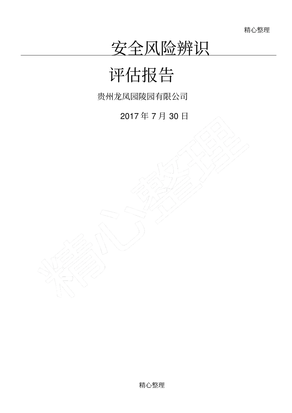 安全风险辨识评价报告_第1页