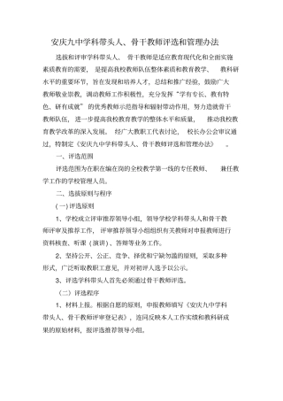 安庆九中学科带头人3