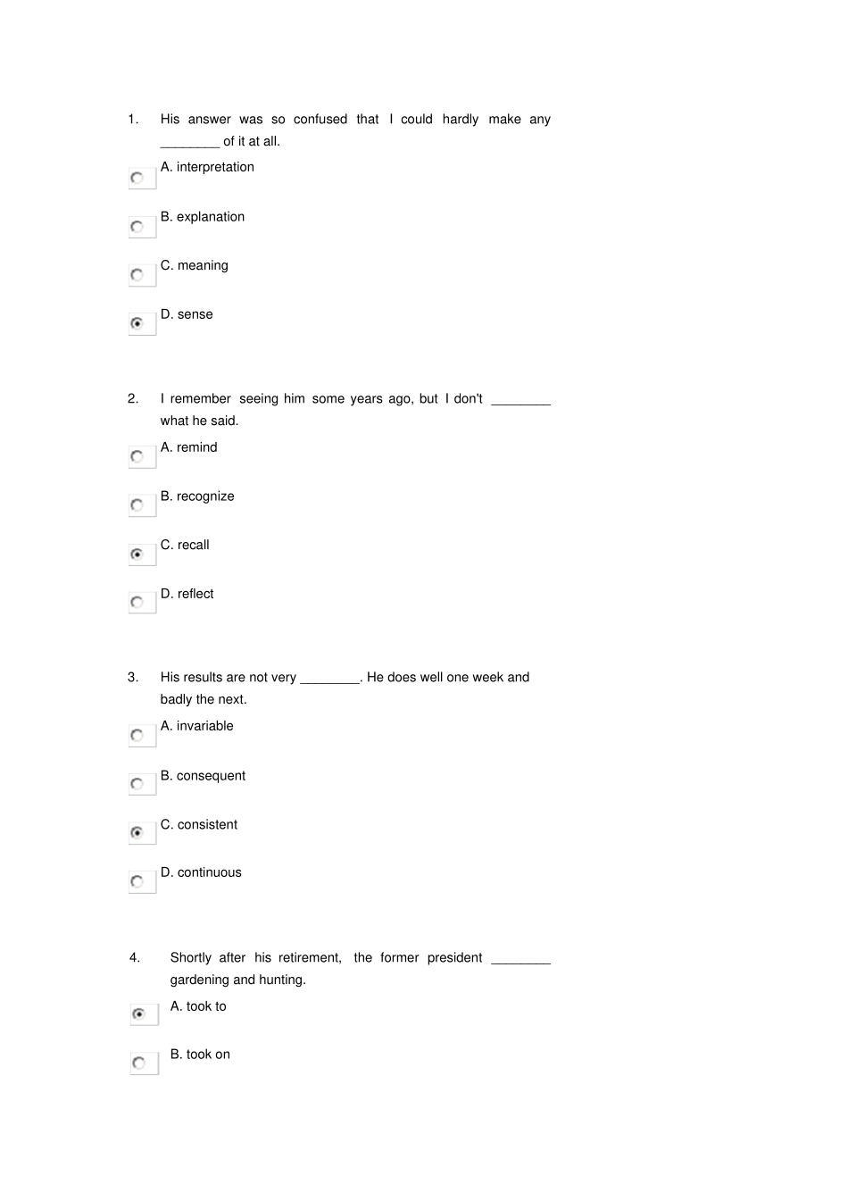 安徽工业大学_读写教程4__网络自主学习__第三次_测验试卷__答案_第1页
