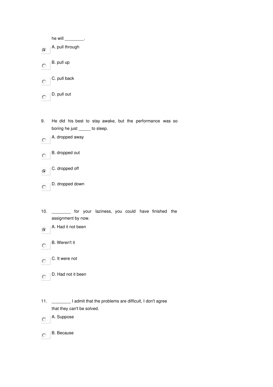 安徽工业大学_读写教程4__网络自主学习__第三次_测验试卷__答案_第3页
