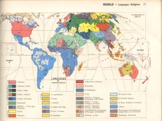 万语分布详图(世界语言分布地图_中国方言分布地图_外语地区分布地图等)
