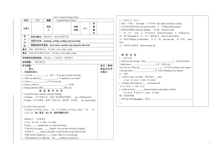 2015年春七年级英语下册Lesson6Jenny'sDiary导学案（无答案）（新版）冀教版