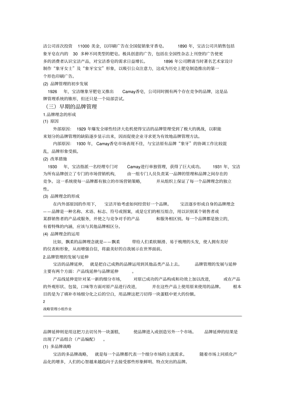 宝洁组织结构经典分析_第2页