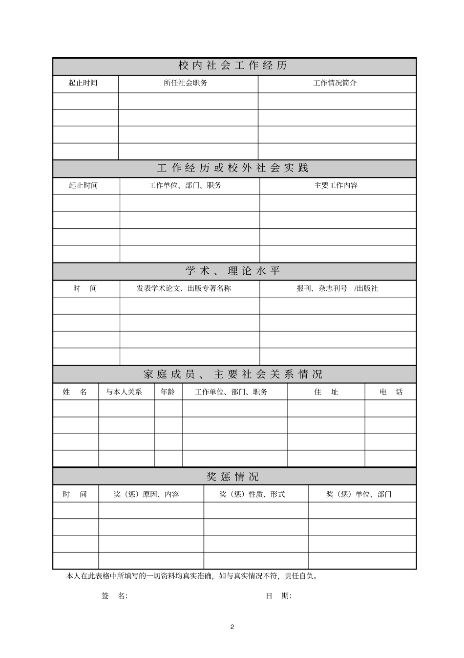 实习生登记表_第2页